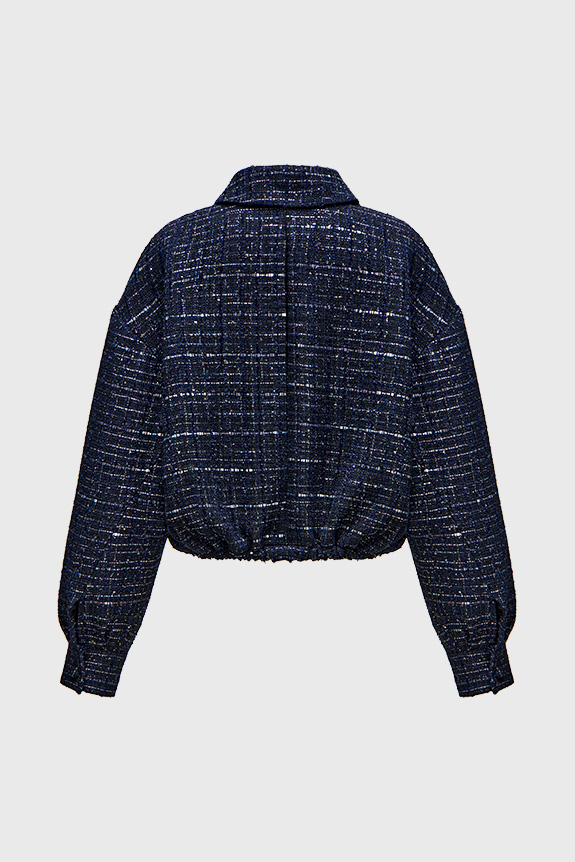 Бомбер из твида