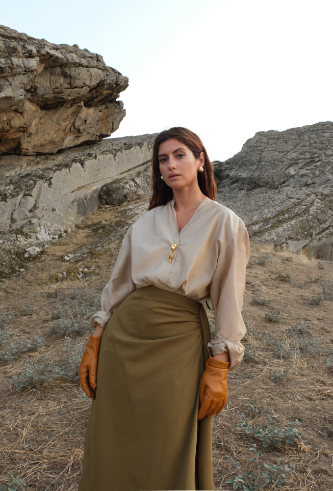 Блуза на запах