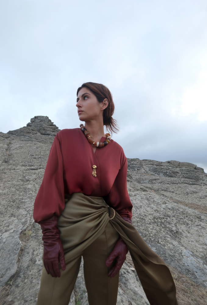 Брюки на пуговицах