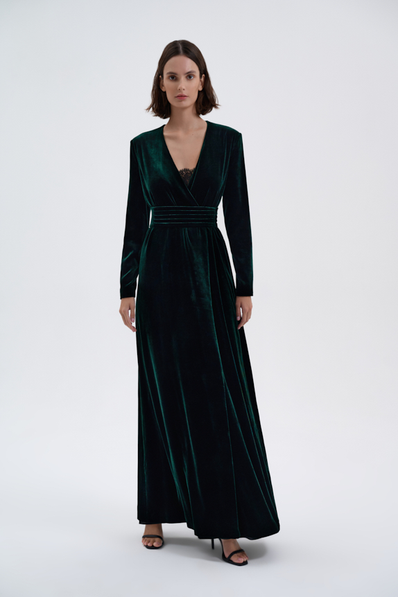 Платье из шёлкового бархата