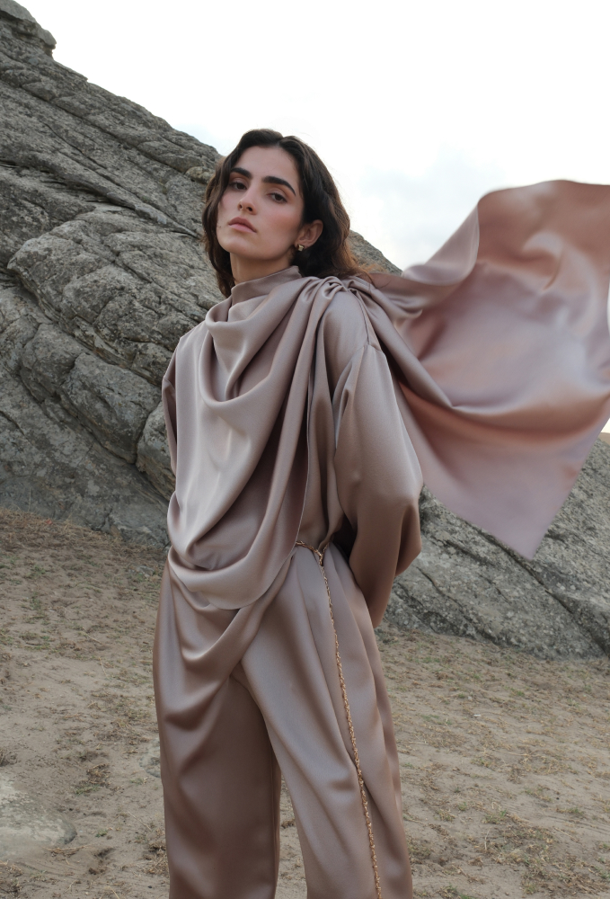 Брюки с запахом