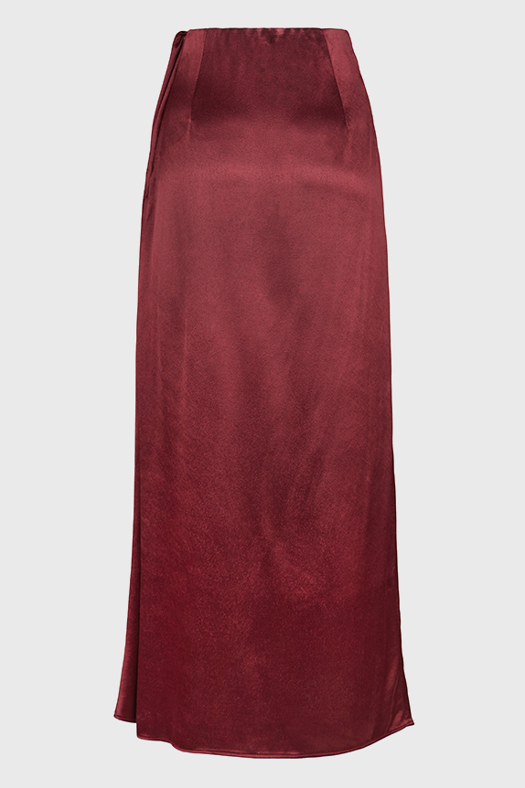 Юбка миди с драпировкой по линии талии